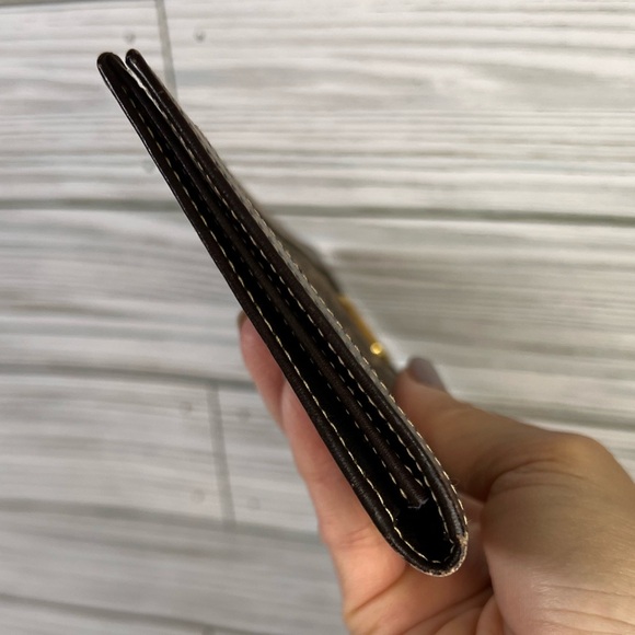 HOLD Celine Authentic Brown Leather
Canvas Vintage Bifold Wallet - Picture 15 of 15